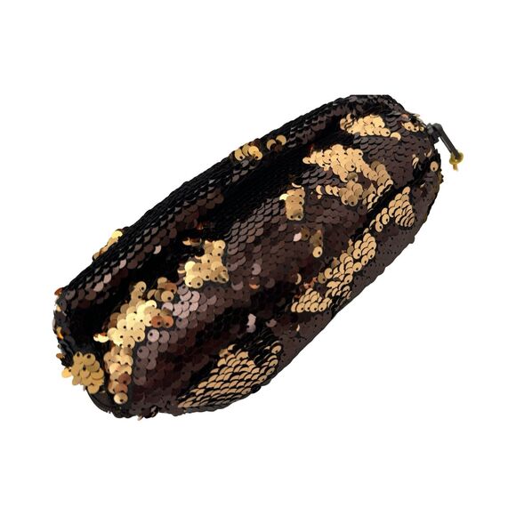 TY Fashion Flippy Sequin Pencil Bag Dangler the Sloth Brown Gold Flip Sequins 8" - Picture 3 of 6